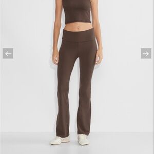 Aritzia BUTTER Foldover Bootcut 32” Legging in Dayflower Blue